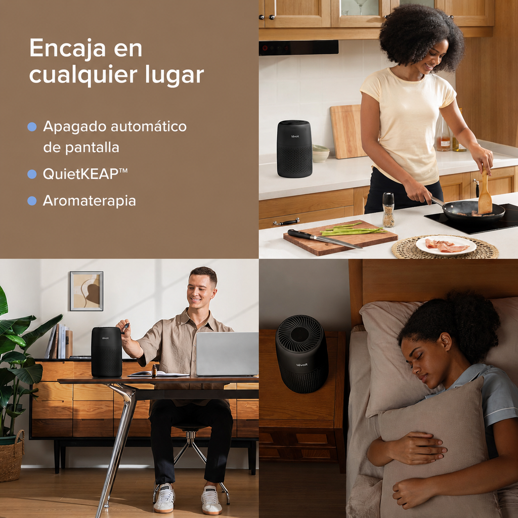 Purificador de Aire Levoit Mini — Negro