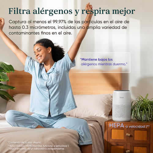 Purificador de Aire Levoit Mini — Blanco